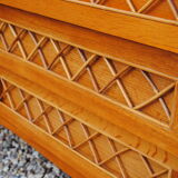 Cabinet rattan vintage year 60