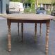 Table ronde extensible Louis Philippe XIXème à volet pliable 6 pieds 230cm