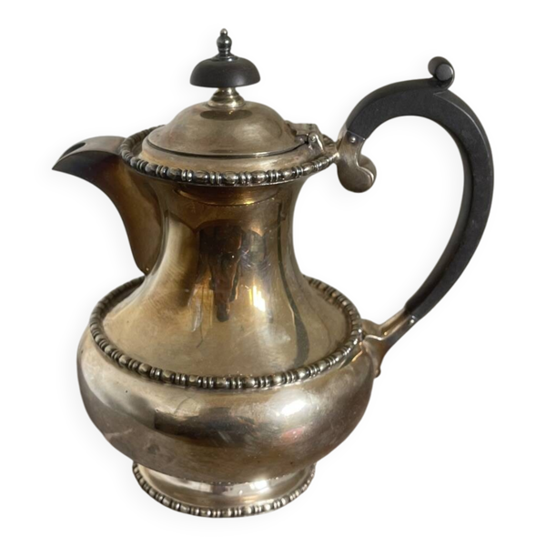 Ancien Théière Métal Argenté Anglais Sheffield