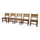 Set of 5 vintage chairs by Tage Poulsen for Gramrode Møbelfabrik, 1970's