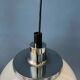 Vintage Guzzini Faro white acrylic glass pendant light