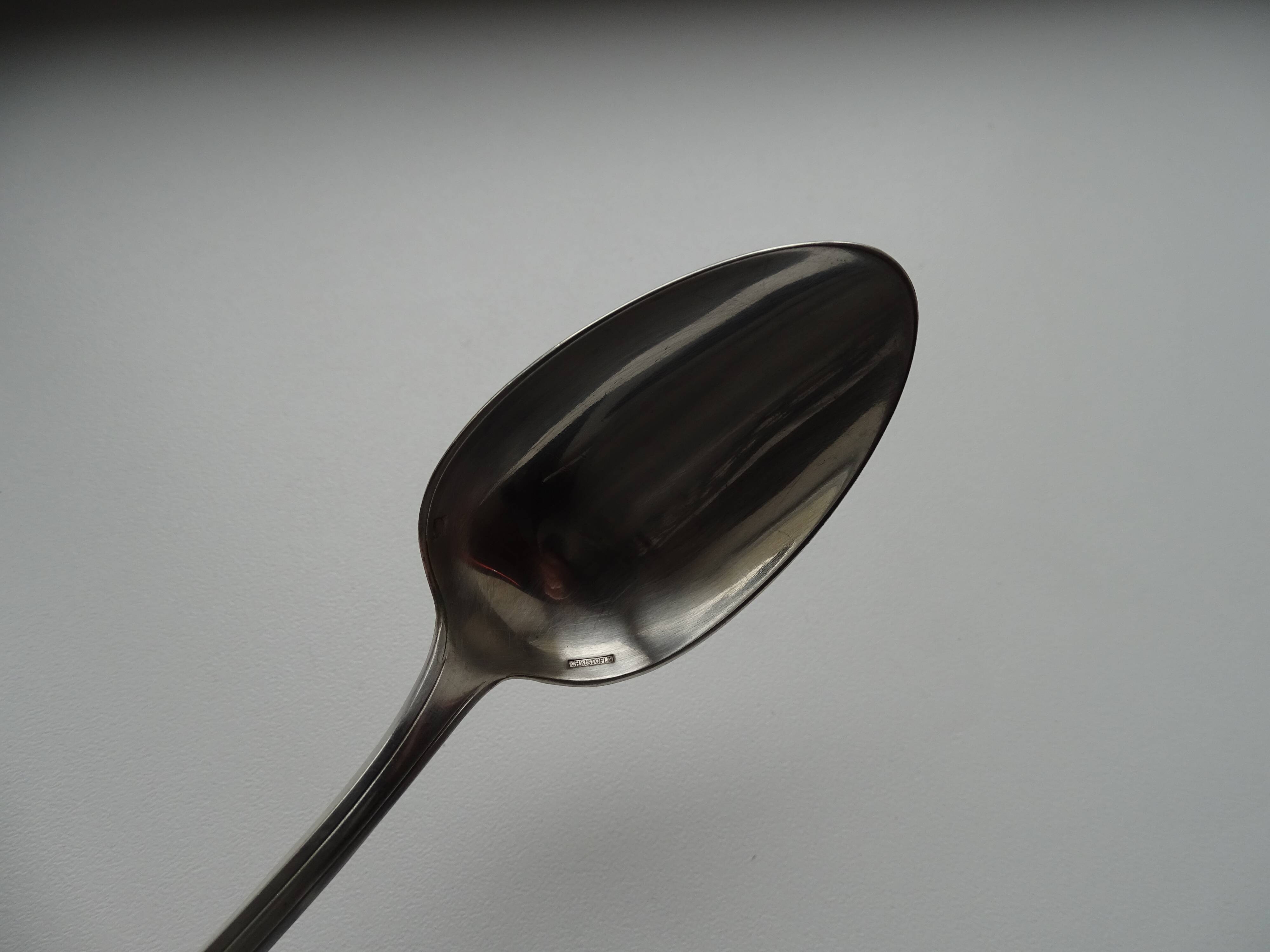 Christofle - 6 tablespoons / desserts silver metal model Printania - 20.2 cm