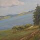 Painting „The Road to the Lake”, Danish design, 1980s, by Karin Hermansen