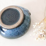 Candle holder, vintage pottery, Manziat, vintage