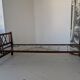 Bed, daybed, style reconstruction, in oak, 1950s.
