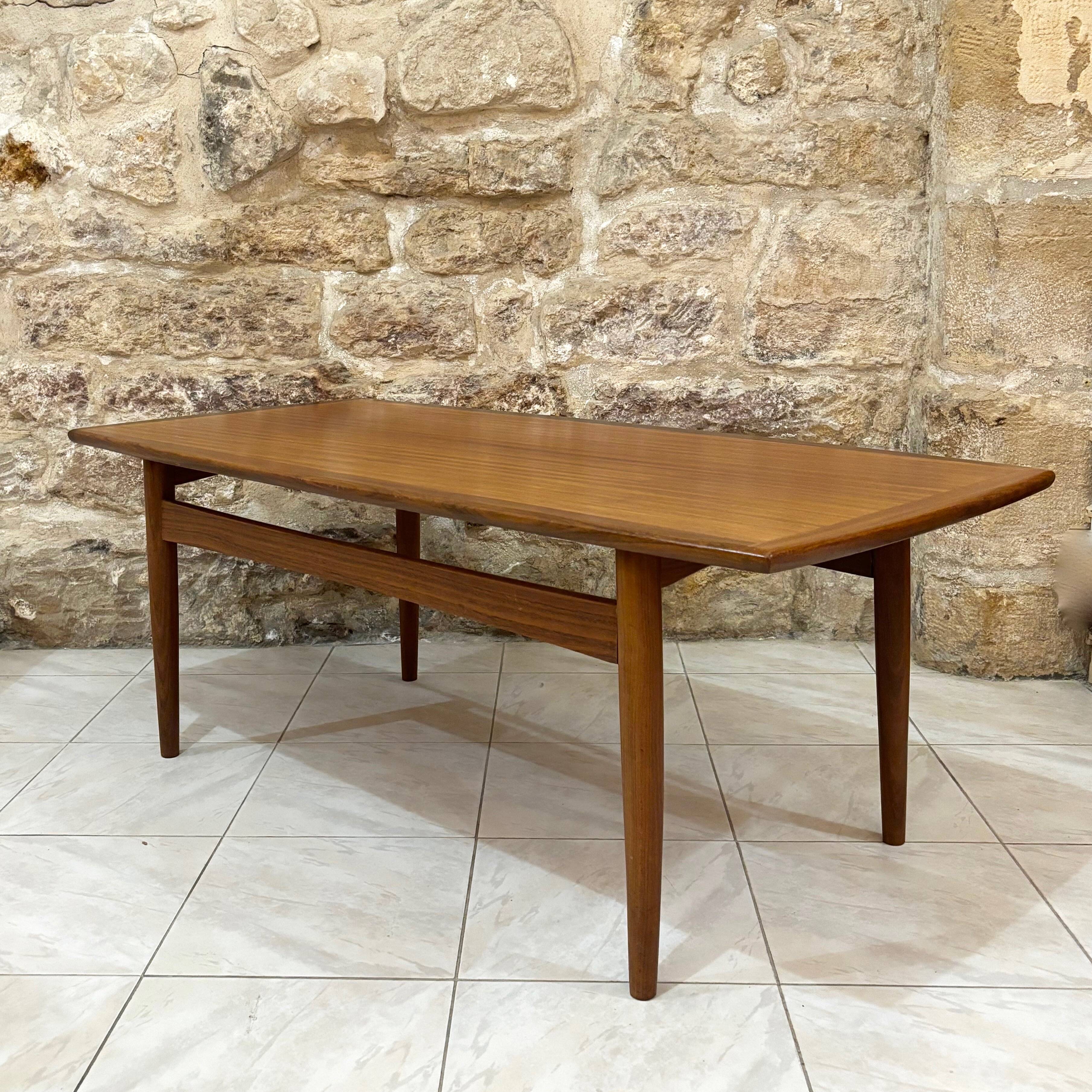 Scandinavian teak coffee table
