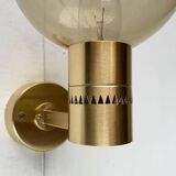 Swedish brass wall sconces from the mid-century by Hans-Agne Jakobsson for Hans-Agne Jakobsson Ab, Markaryd, 1960s, set of 2.