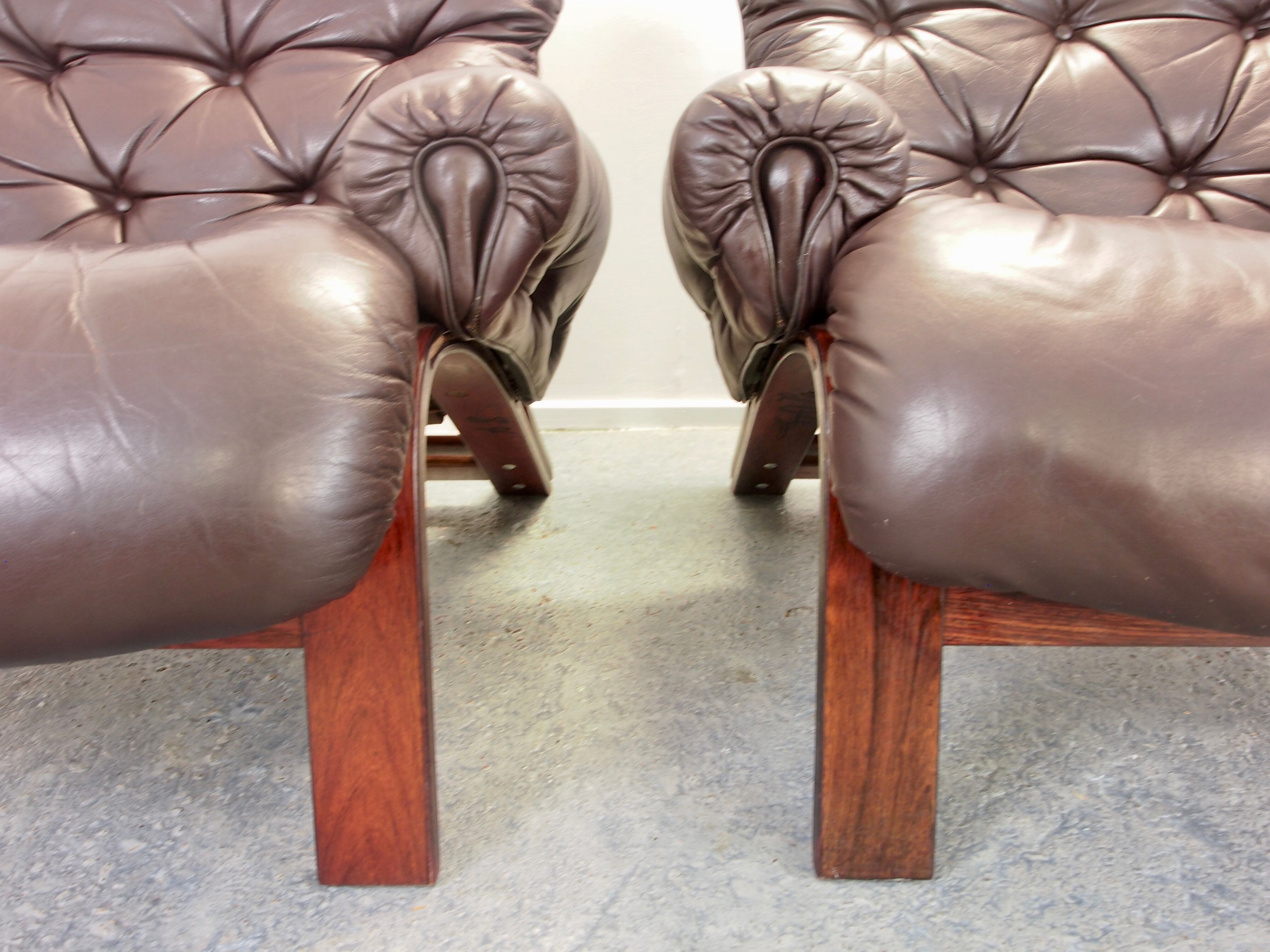 Armchairs by Odvin Rykken for Rebo 1970