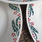 Assiettes lunéville houx