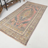 4x8 Pale Red Oriental Vintage Rug, 132x260Cm
