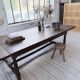 Solid oak table 1900 drapery style XL 280cm with extensions