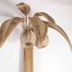 Pair of large rattan “palm/coconut tree” wall lights