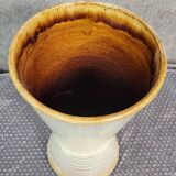 Puisaye ceramics: Georges Robin / brutalist diablo vase 1950