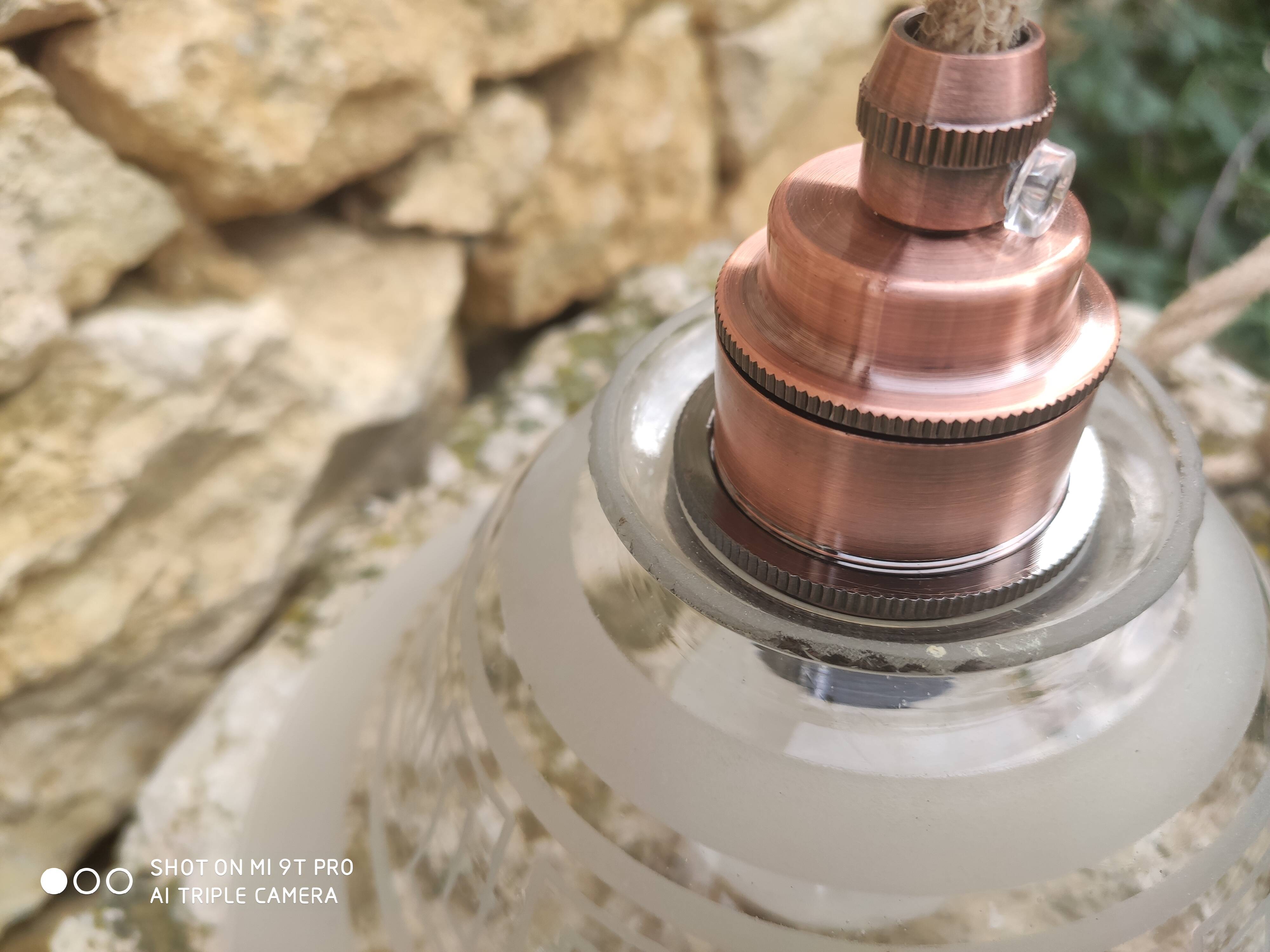 Lampe baladeuse globe vintage en verre