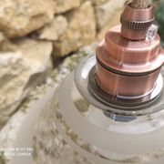 Lampe baladeuse globe vintage en verre
