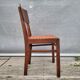 Set de 2 chaises bistrot 1950 bois et rotin