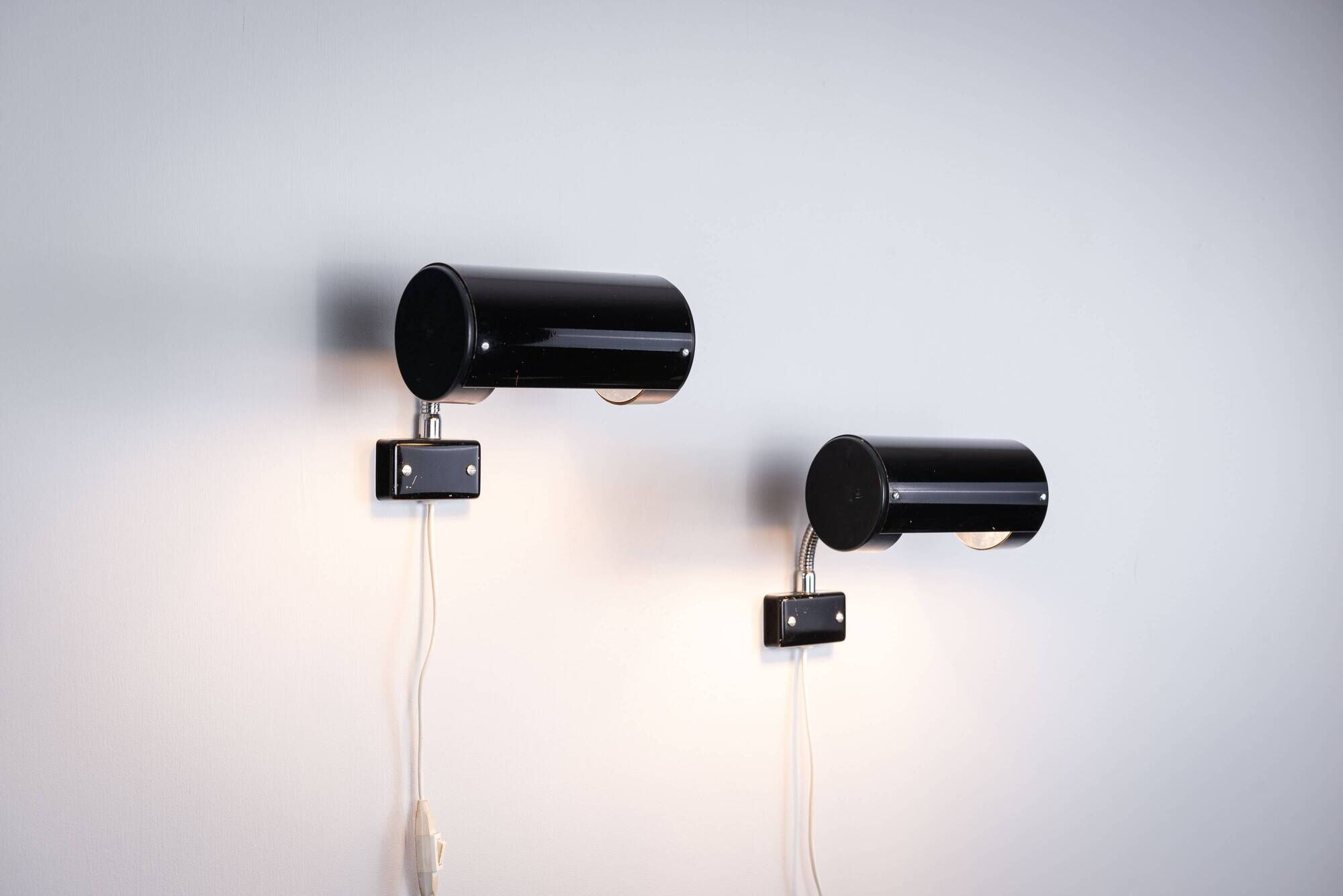 Anders Pehrson set of two wall lamps for Ateljé Lyktan 1970s Sweden
