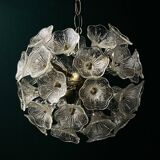 Large Sputnik flower pendant in Murano by Paolo Venini for Veart, Italy, 1960s.