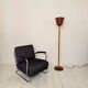 Italian mid-century floor lamp in bamboo & metal, 1950s