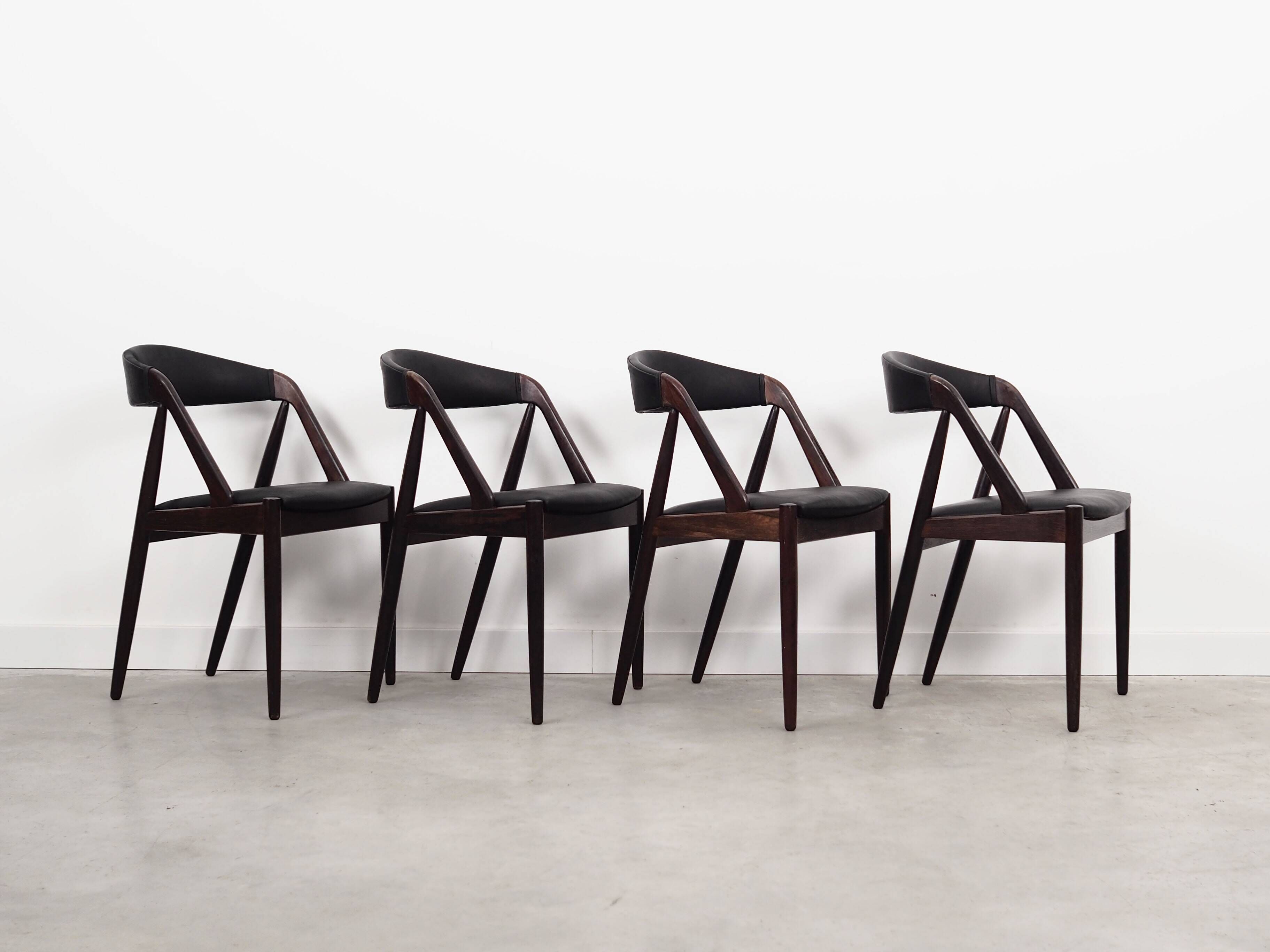 Set of four rosewood chairs, Danish design, 1970s, designer Kai Kristiansen