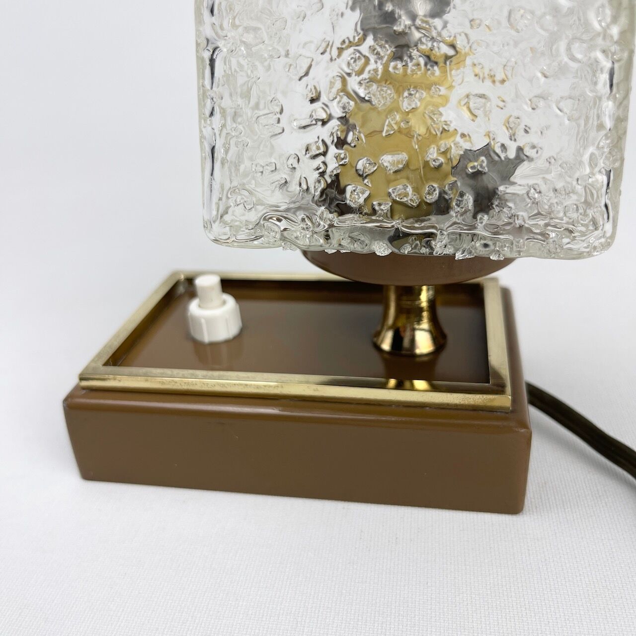 Lamp night light granite glass 70s