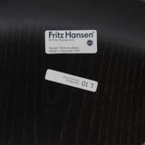 Chair 3107 Arne Jacobsen in black with polstery