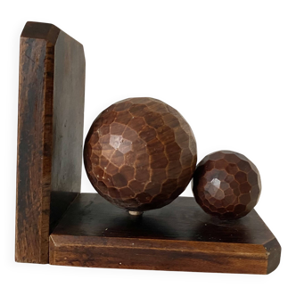Art Deco bookend in carved wood