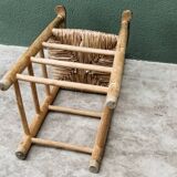 High straw chair for children