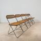 Ensemble de 5 chaises « Plia » par Giancarlo Piretti pour Castelli