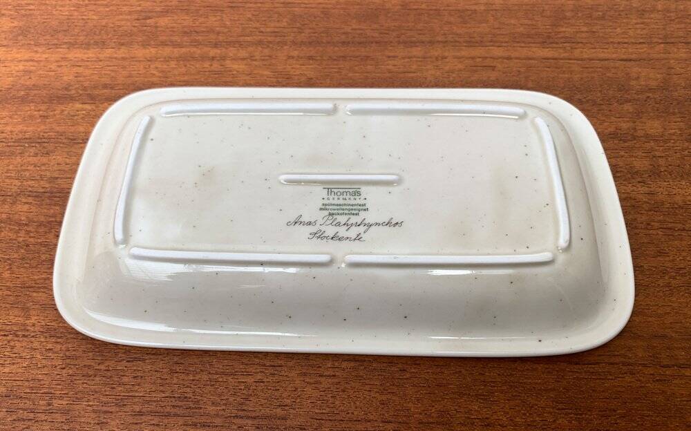 Vintage German ceramic bird plate by Thomas.