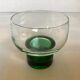 Six green footed Space Age glasses Luminarc.