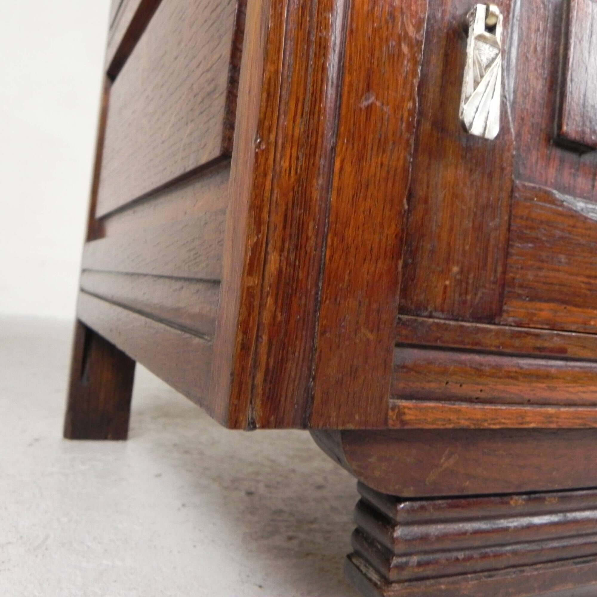 Art Deco bedside table with marble top, 1930s
