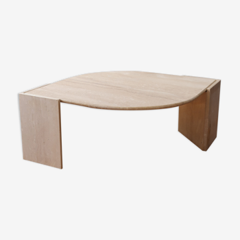 Travertine coffee table Roche Bobois