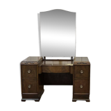 Art Deco English hairdresser in walnut from the 1930s.