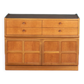 Retro Teak 1960s Nathan Squares Sideboard