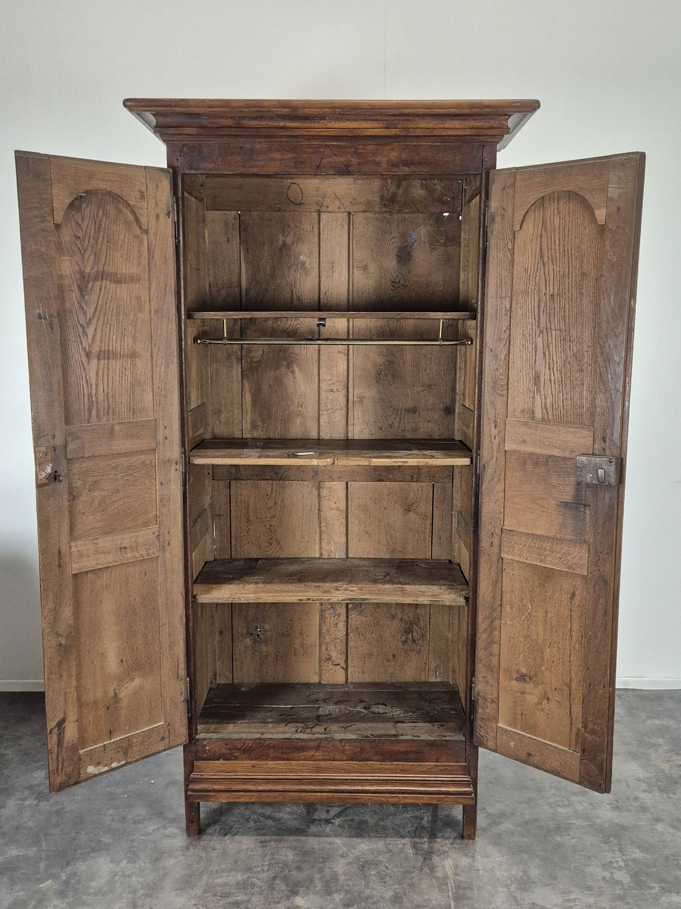 Small oak community cupboard