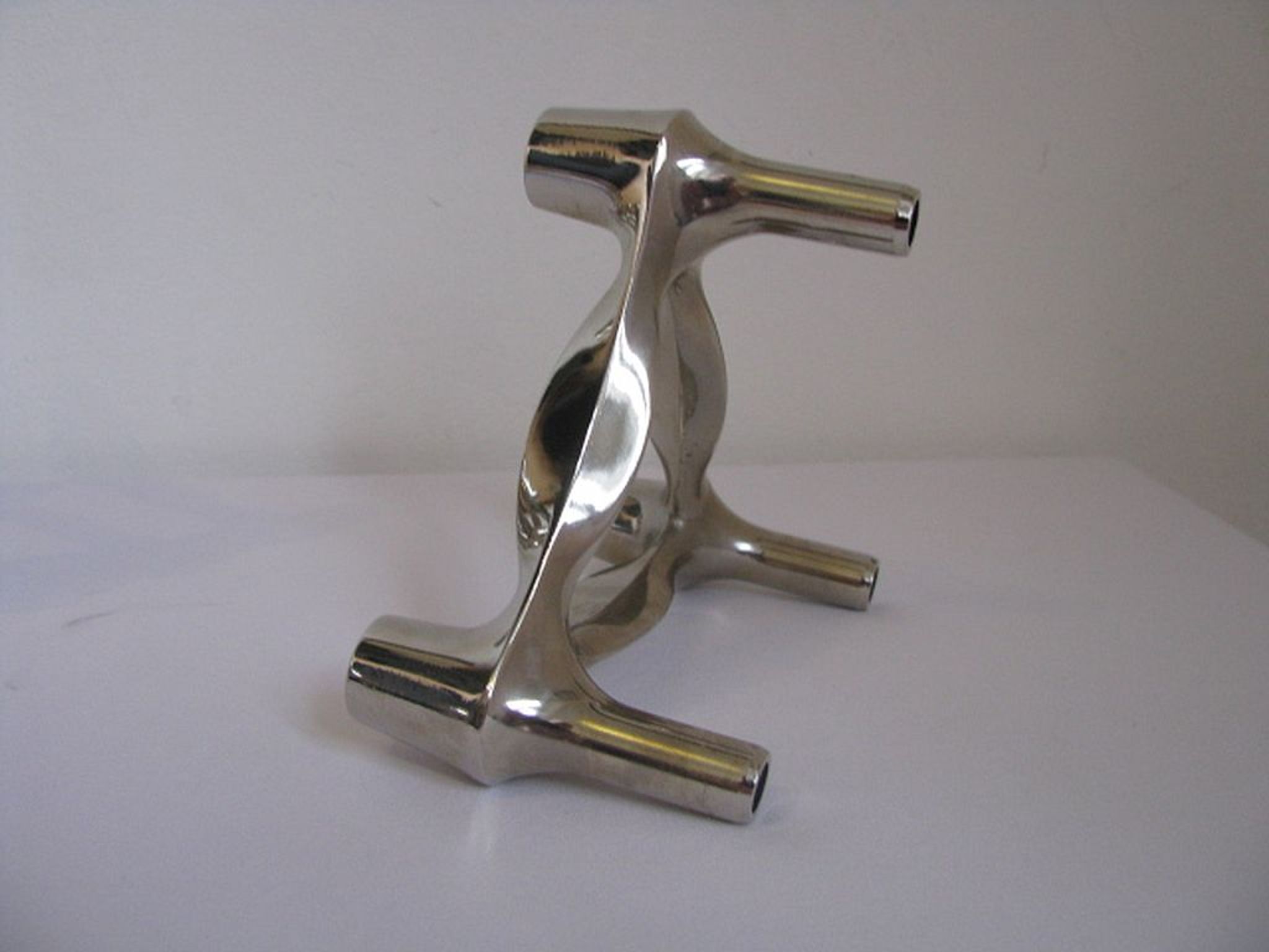 Set de bougeoirs modulaires Bmf édition argent conçus par Fritz Nagel & Ceasar Stoffi