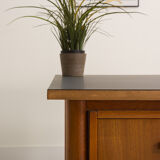 Fully restored Scandinavian desk with grey laminate top