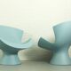 Ensemble de 2 fauteuils lounge Karim Rashid Kite pour Label, 2004