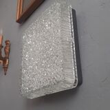 Ceiling lamp in moulded glass by Holophane 1950