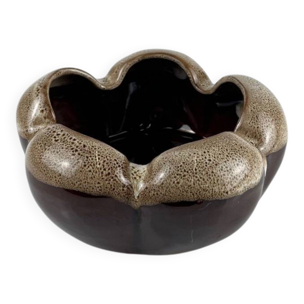 Vide-poche vintage en céramique émaillée moucheté, 1960-70