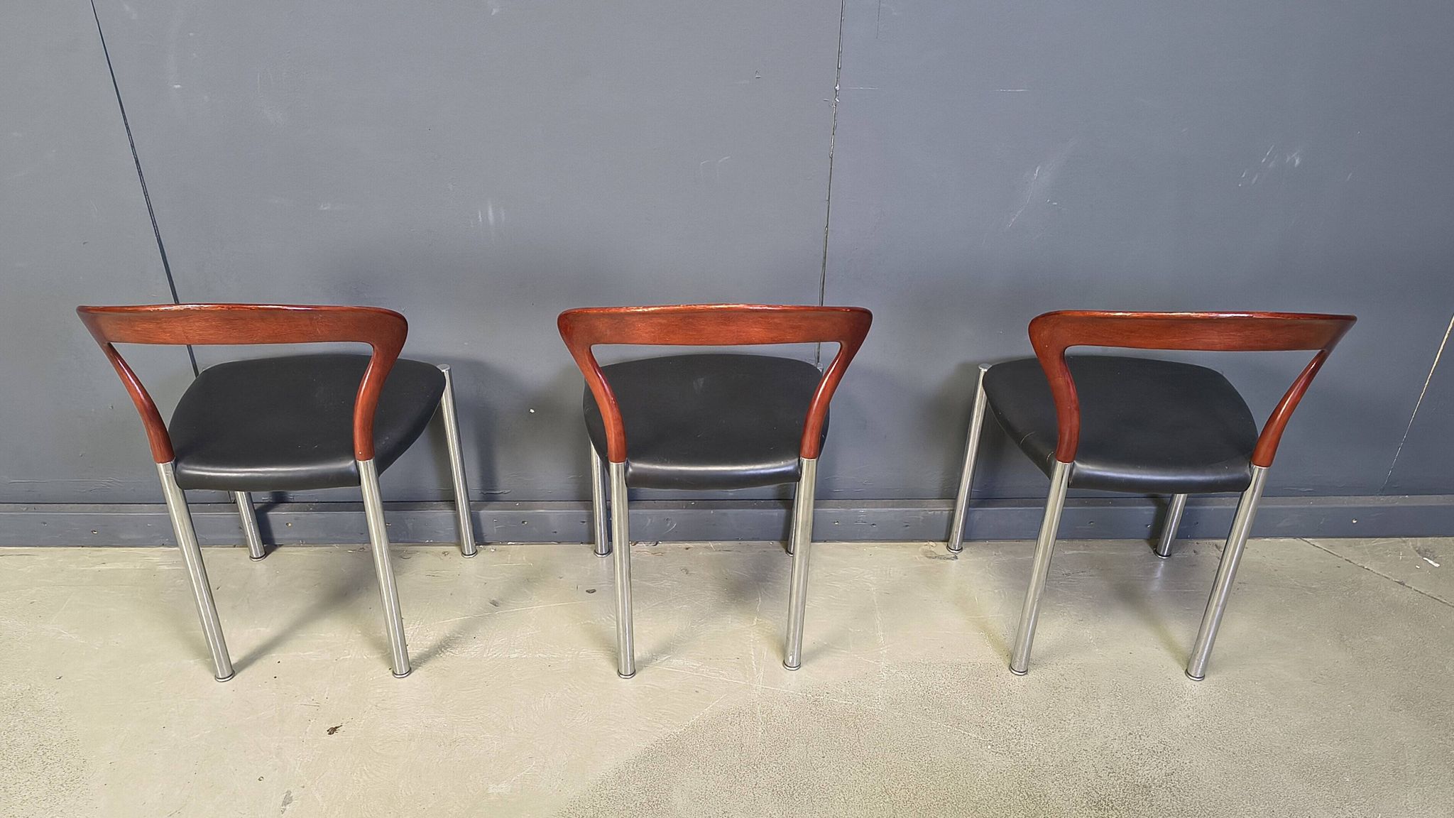 Vintage Lotus chairs by Hartmut Lohmeyer for Kusch & Co., 1970s, set of 6