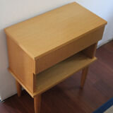 Vintage wooden bedside table