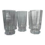 5 glasses in Sèvres crystal