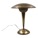 Mid-century modern brass adjustable table lamp, Italy circa 1950