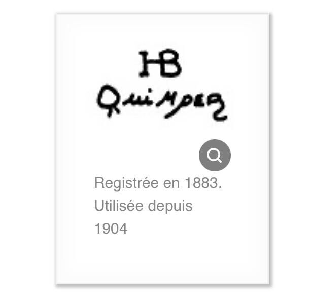 Old HB Quimper cider bowl