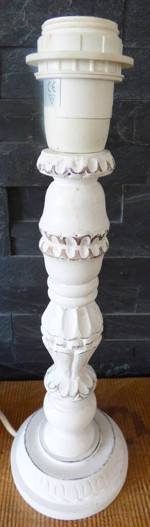 Set of 2 wooden lamp bases