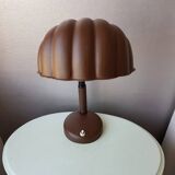 Vintage desk lamp in 1970s brown metal shell