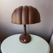 Vintage desk lamp in 1970s brown metal shell