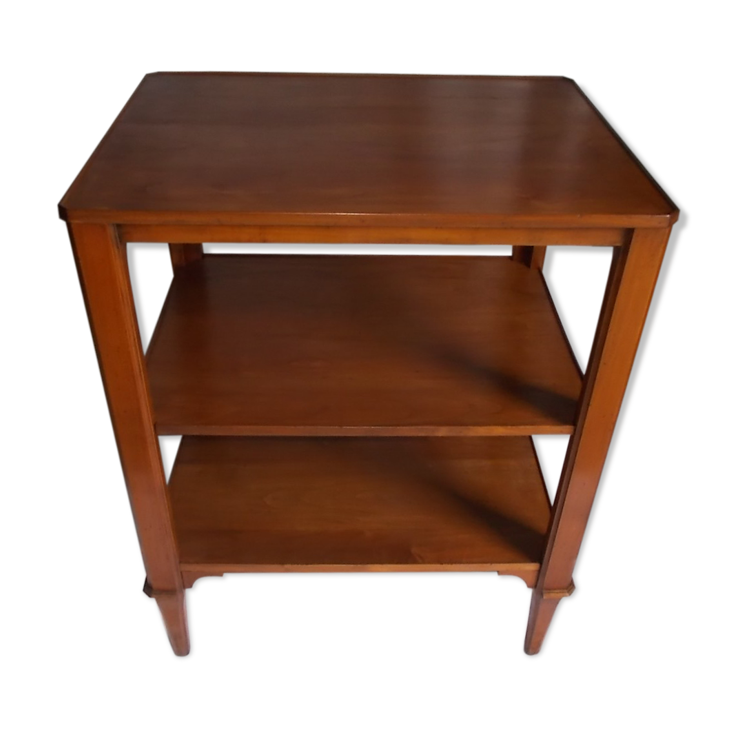 Cherry wood console side table